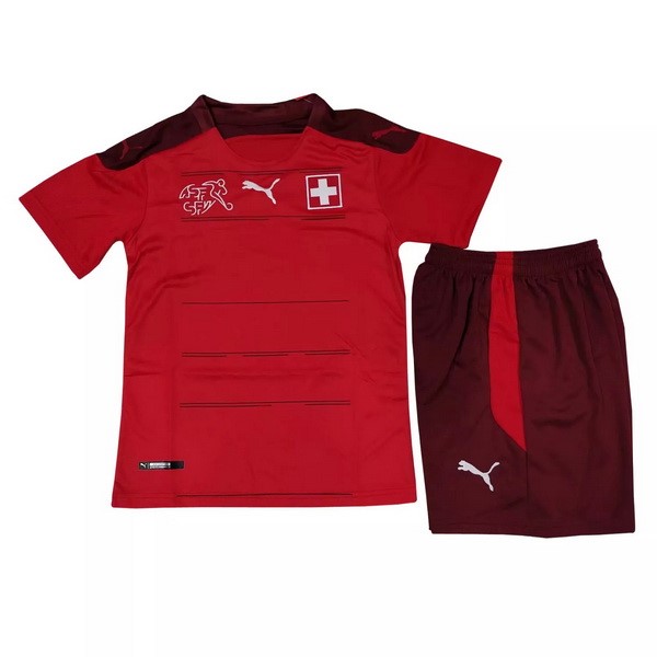 Camiseta Suiza Primera equipo Niño 2021 Rojo